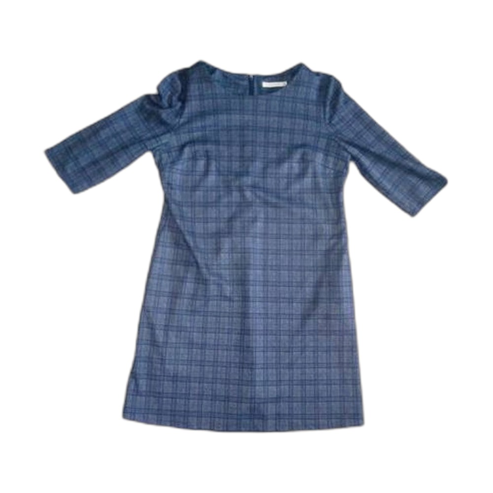 Etuikleid Glencheck, Blau