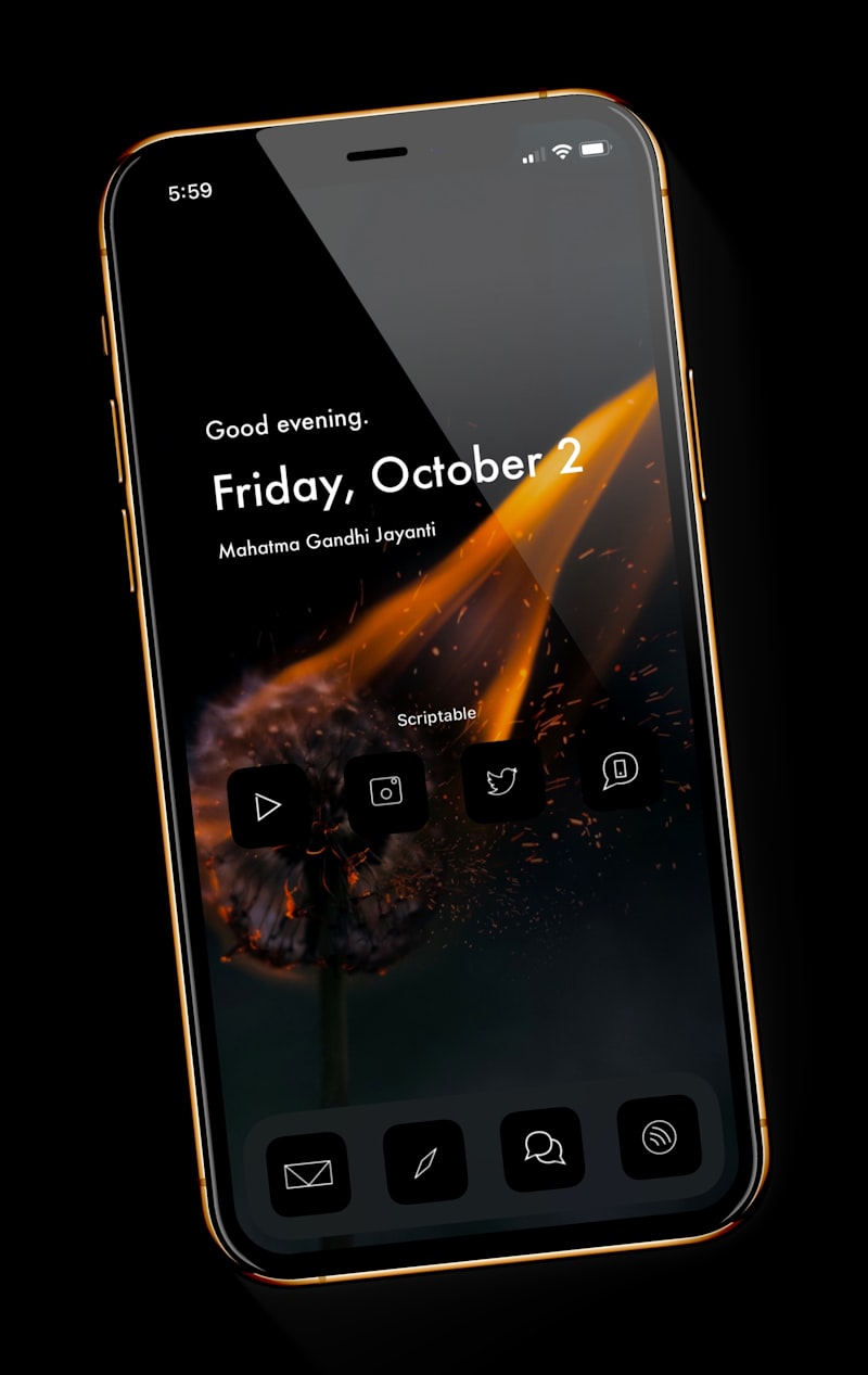 iPhone Silicone Case (Midnight)